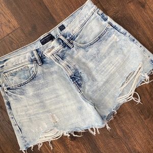 Lucky high rise denim shorts